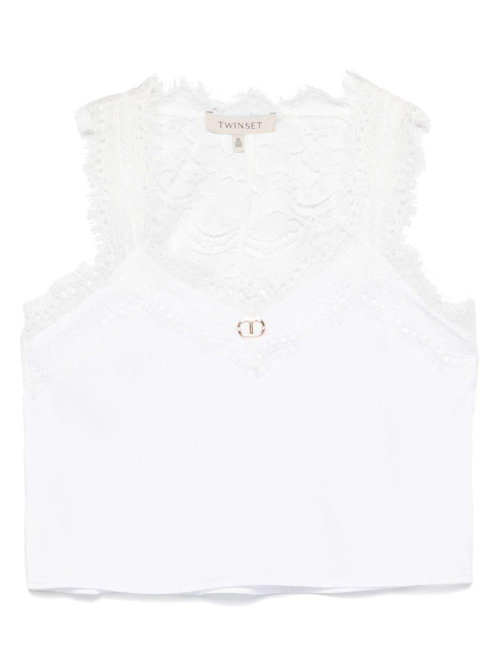 T-shirt bianca per bambina