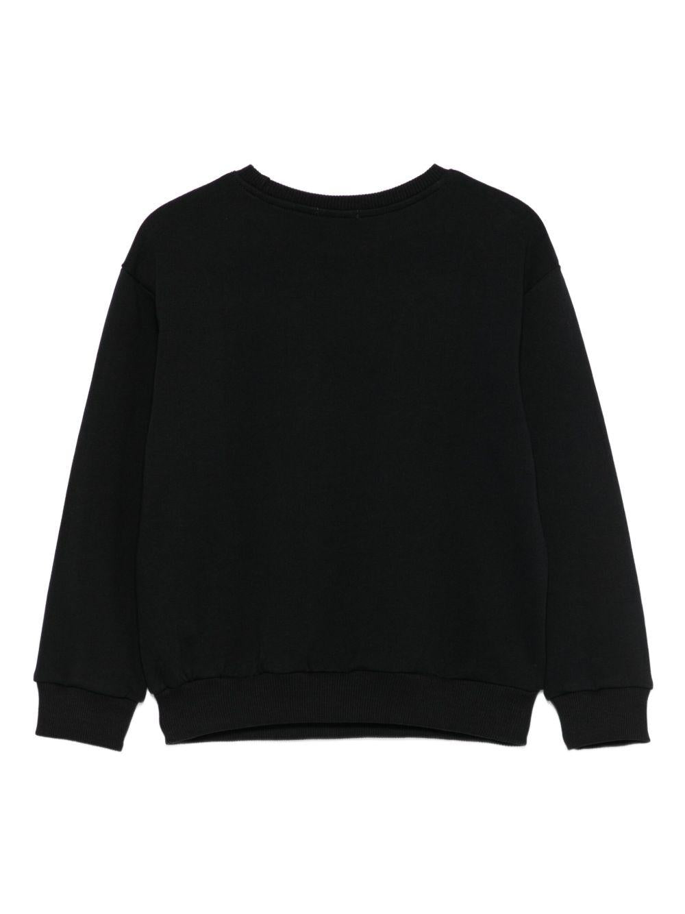 Felpa nera per bambina KFFE011CFE014 D866 Pinko Kids