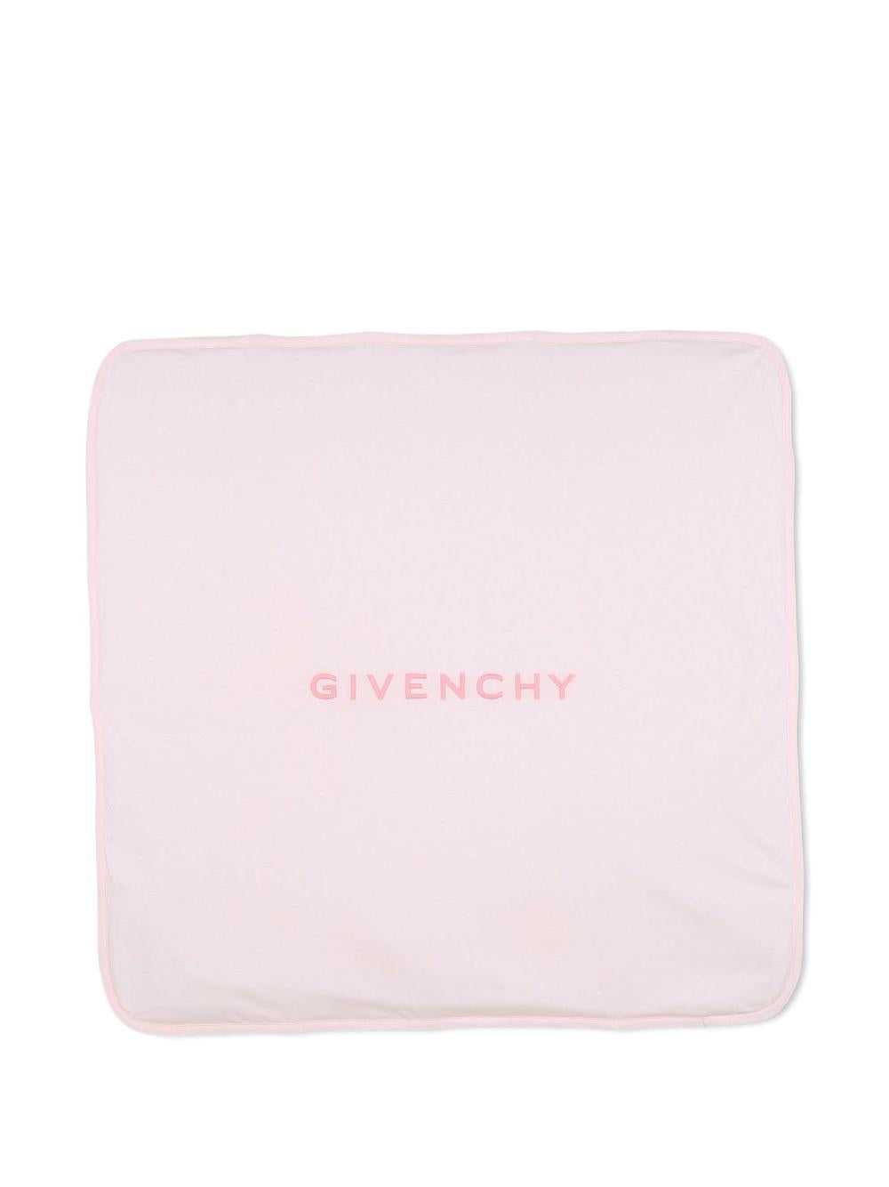 Coperta e cappello rosa per neonata H30853 44Z Givenchy Kids