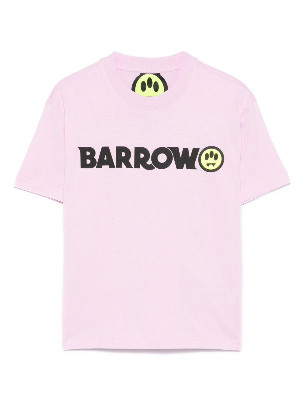 T-shirt rosa per bambino con logo