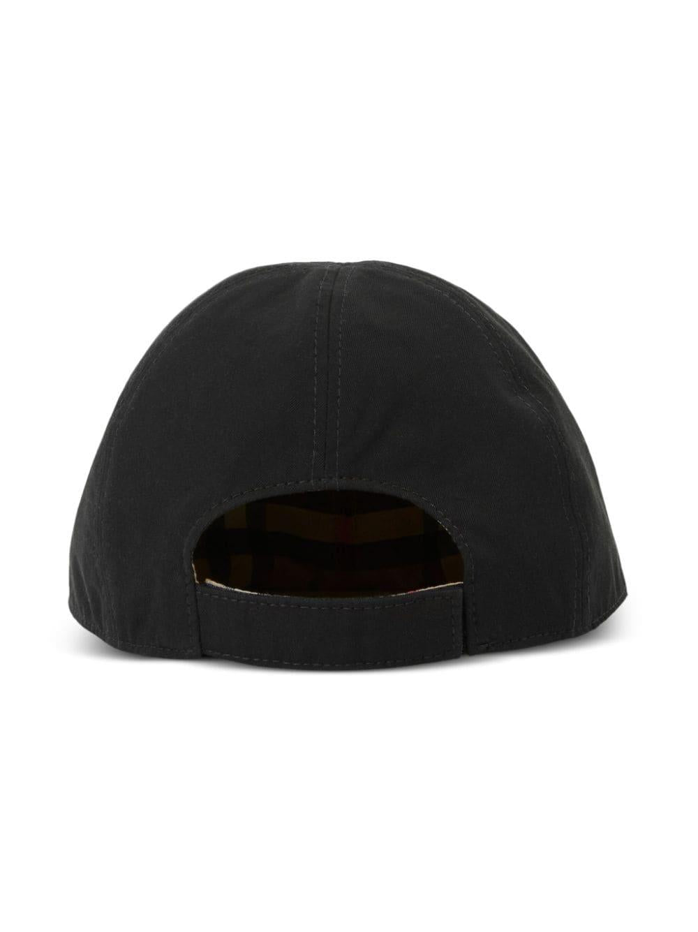 Cappellino da baseball nero per bambino 8070617 A1189 Burberry Kids
