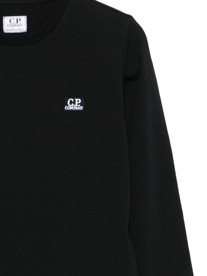 T-shirt nera per bambino CQO000LAA17 60100 C.P Company Kids