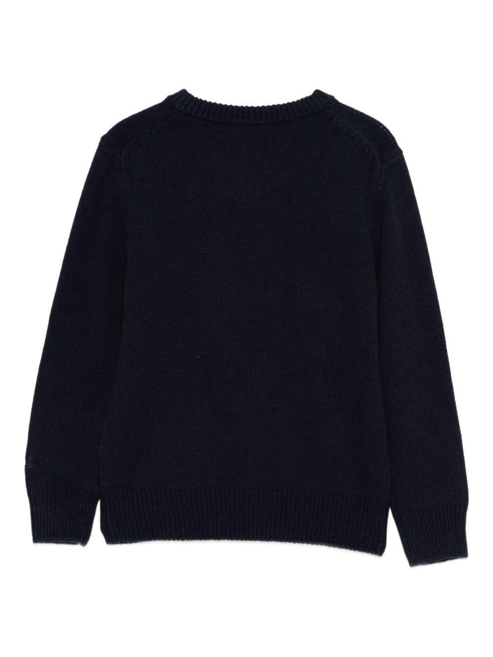 Maglione blu navy per bambino DOU0001 01877I MC2 Saint Barth Kids