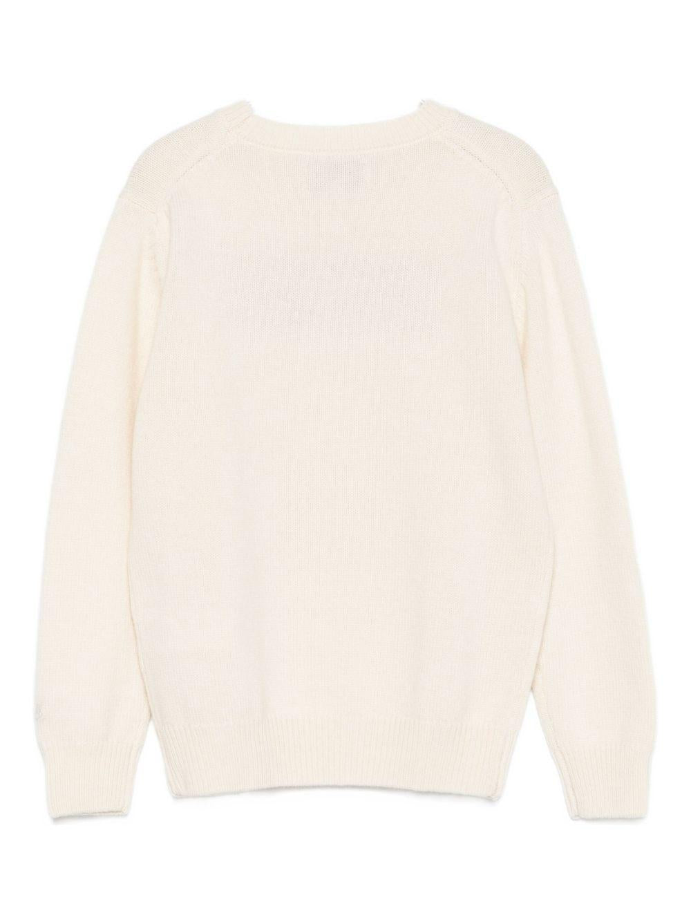Maglione beige per bambina PRC0001 01911I MC2 Saint Barth Kids