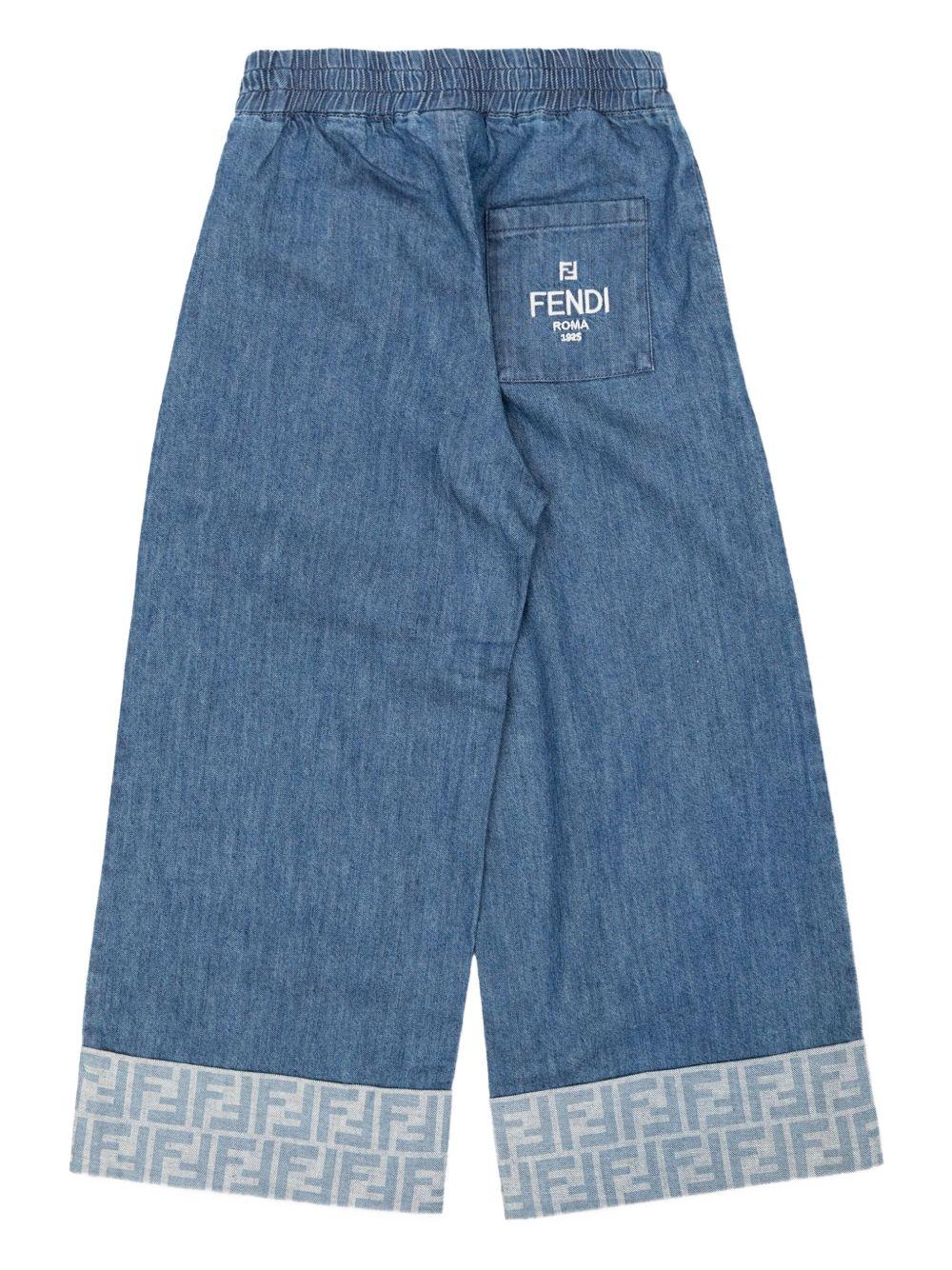 Jeans blu per bambina JUF149ATRF F0QG0 Fendi Kids
