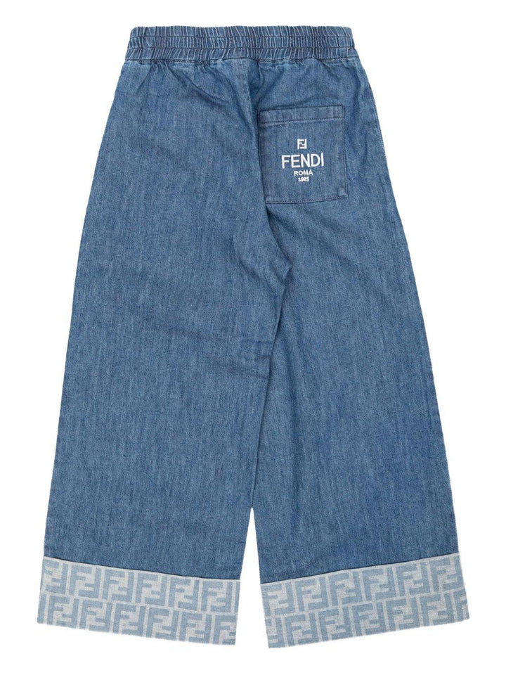 Jeans blu per bambina JUF149ATRF F0QG0 Fendi Kids