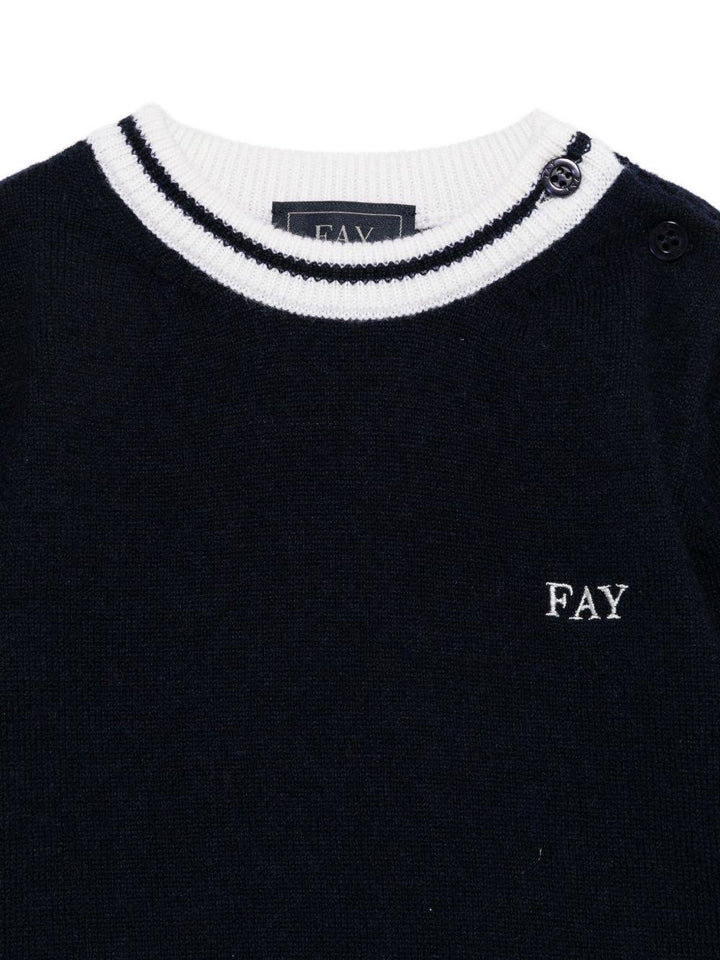 Maglione blu navy per bambino FX9500Z2362 621AV Fay Kids