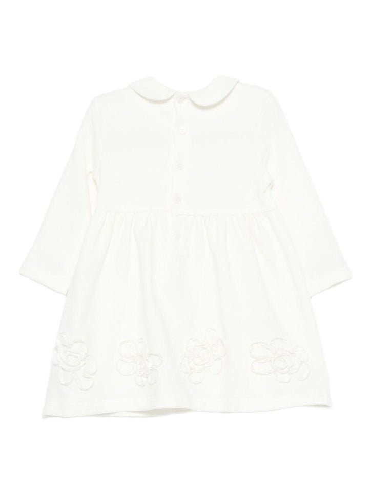 Abito bianco per neonata A25GVL0021M0100 1010 Il Gufo