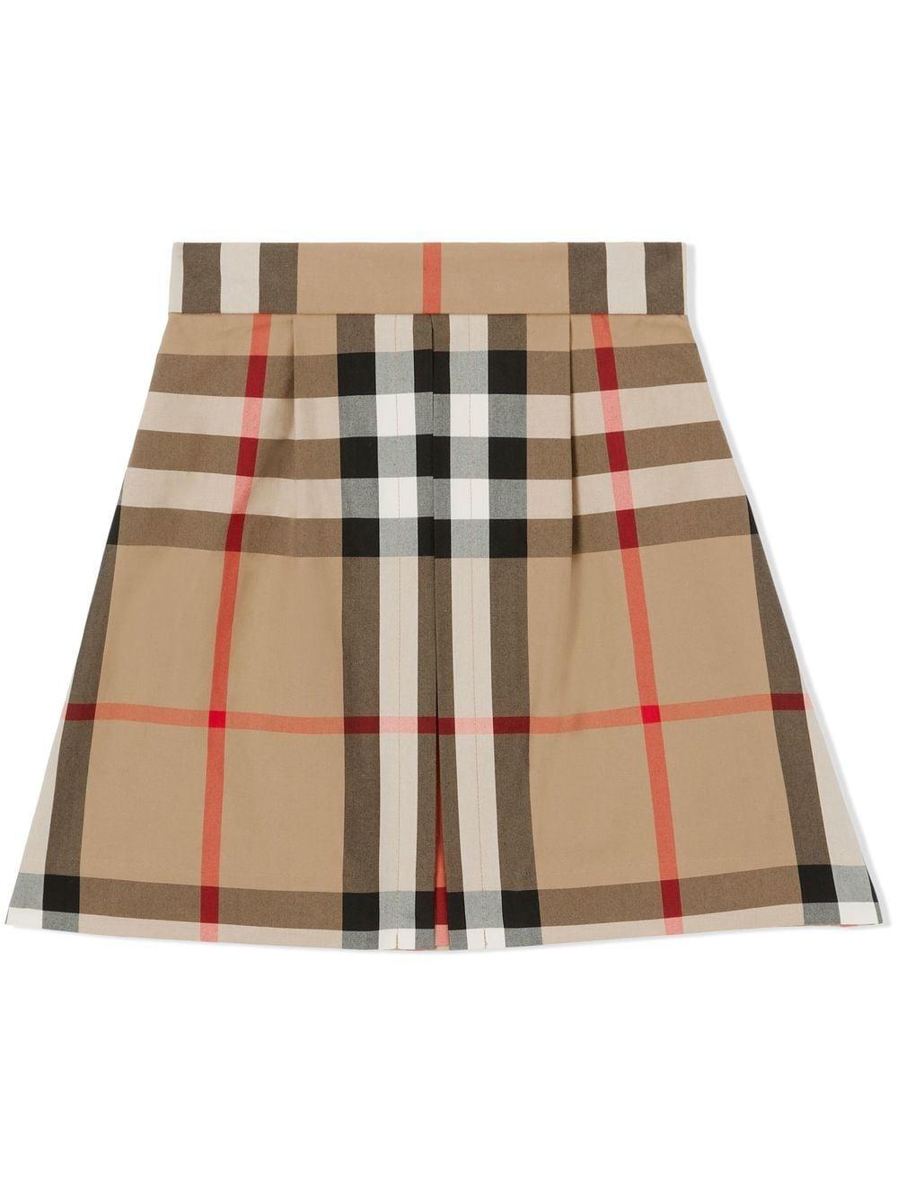 Gonna archive beige per bambina 8061826 A7028 Burberry Kids