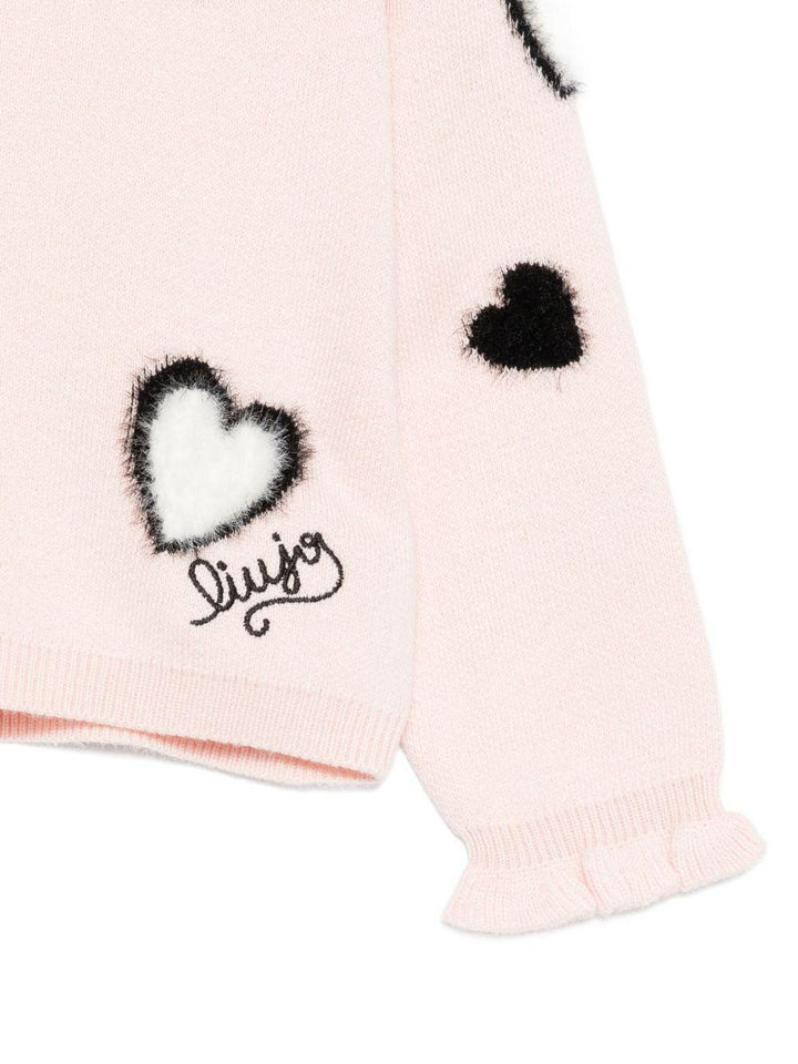 Maglione rosa per neonata HF5045MA07E M9693 Liu Jo