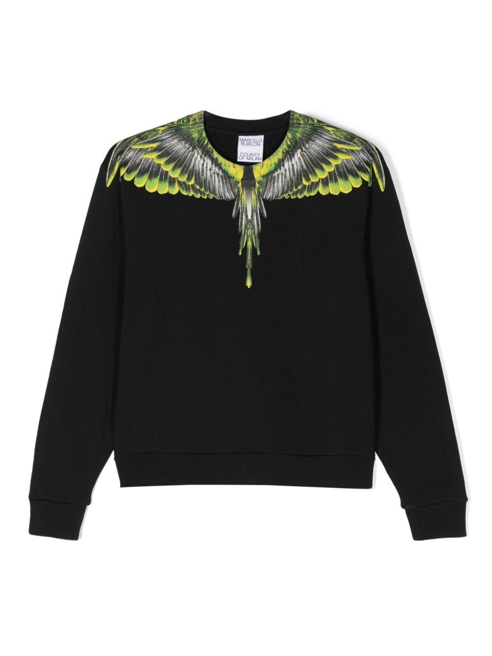 Black cotton sweatshirt for boys