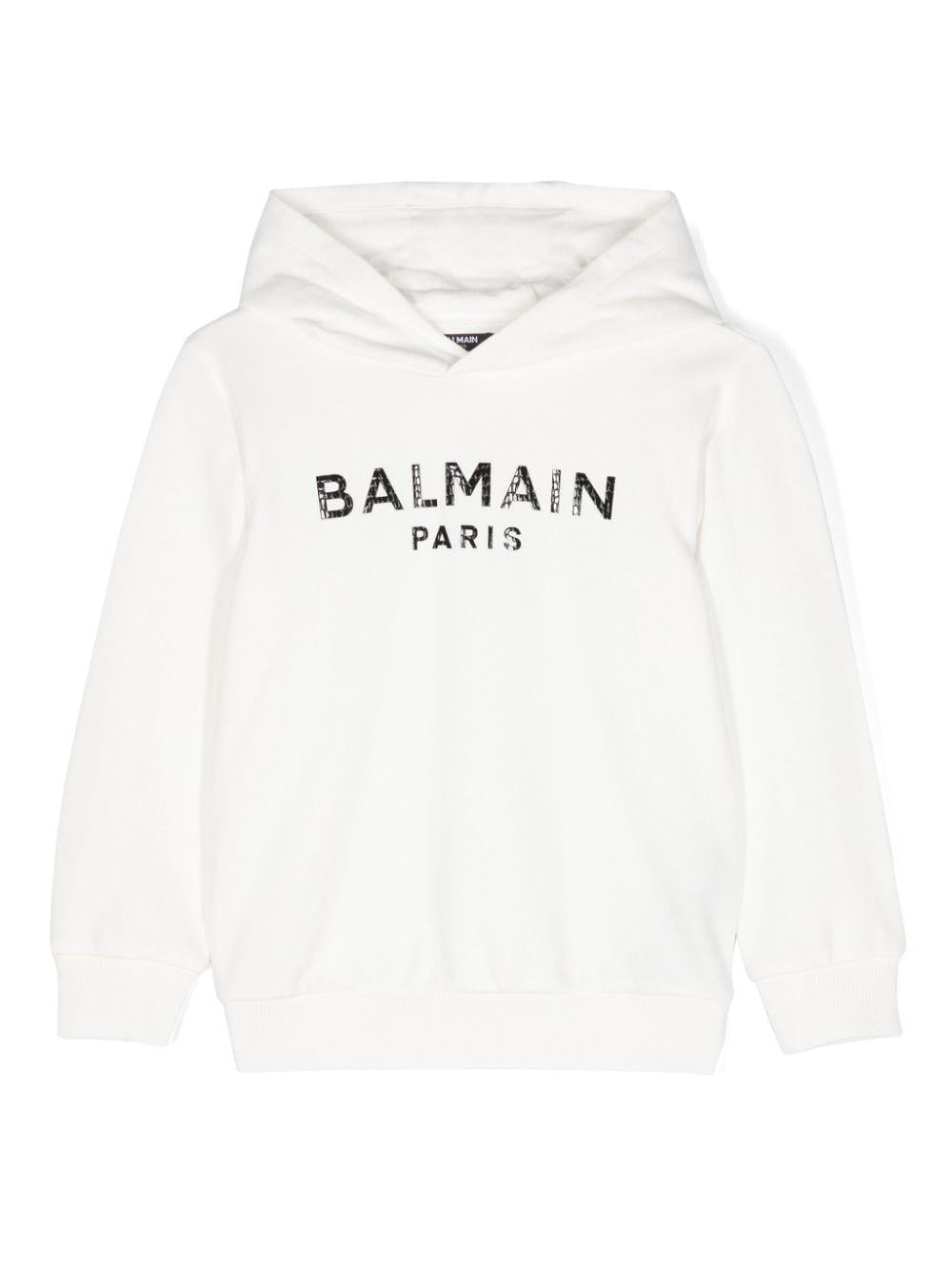 White cotton sweatshirt for boys