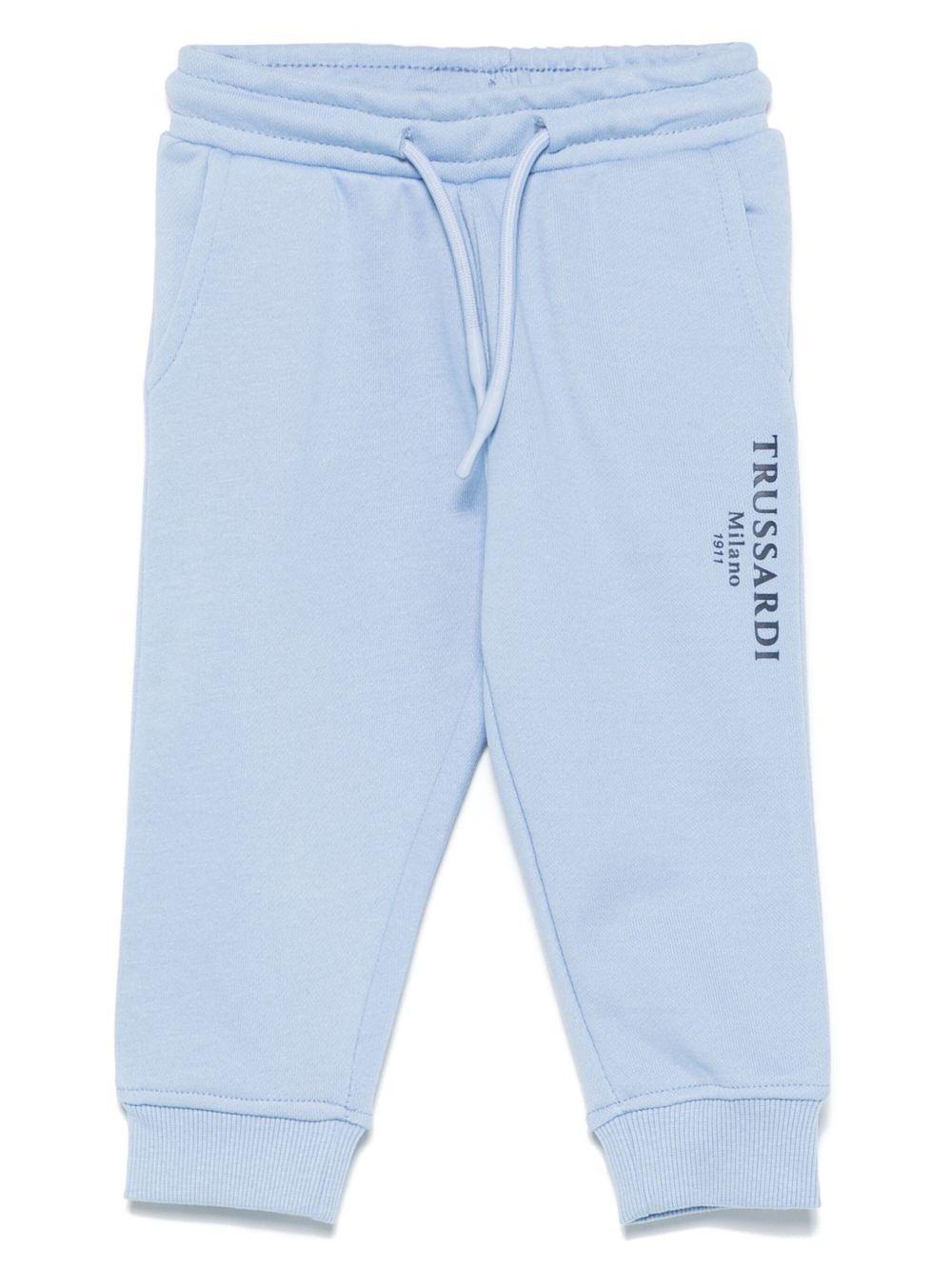 Pantalone blu ceruleo per neonato