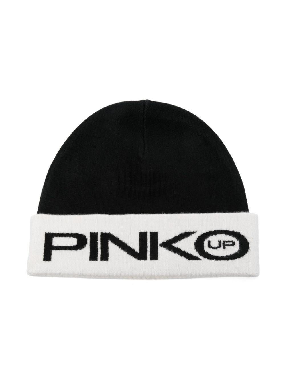 Cappello nero/bianco per bambina