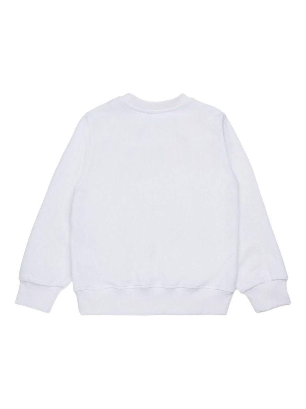 Felpa bianca per bambino J02483KYAZ3 K100 Diesel Kids