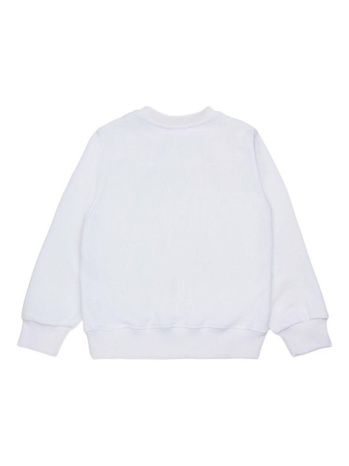 Felpa bianca per bambino J02483KYAZ3 K100 Diesel Kids