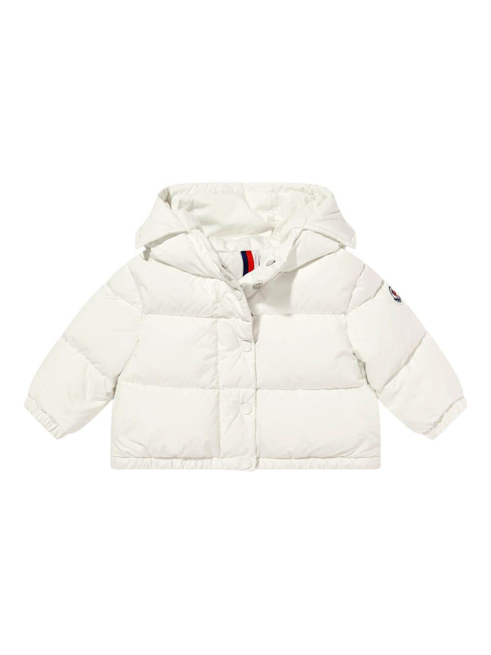 Giubbotto bianco per neonata 9511A00031597YW 034 Moncler Kids