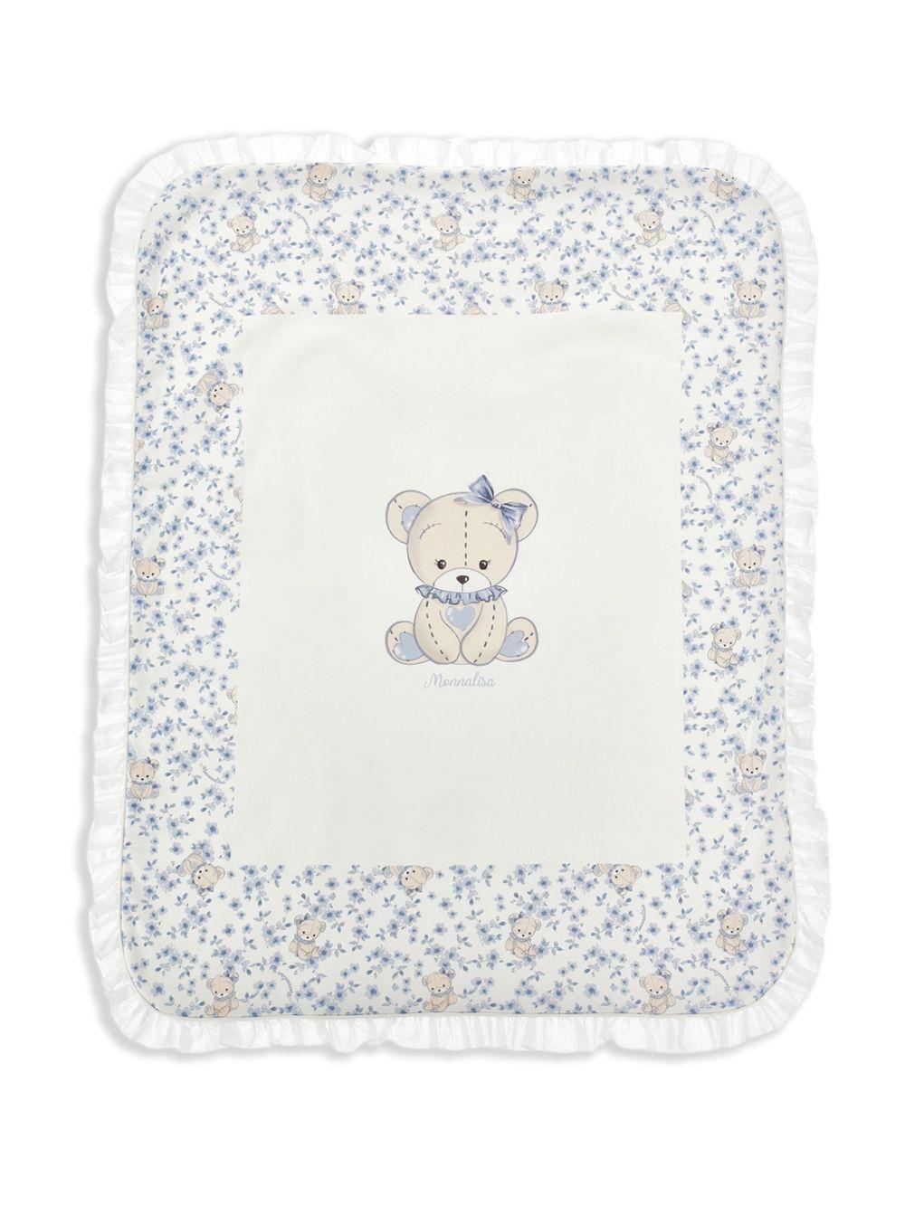 Coperta bianca per neonato 35F0066000 0151 Monnalisa Kids
