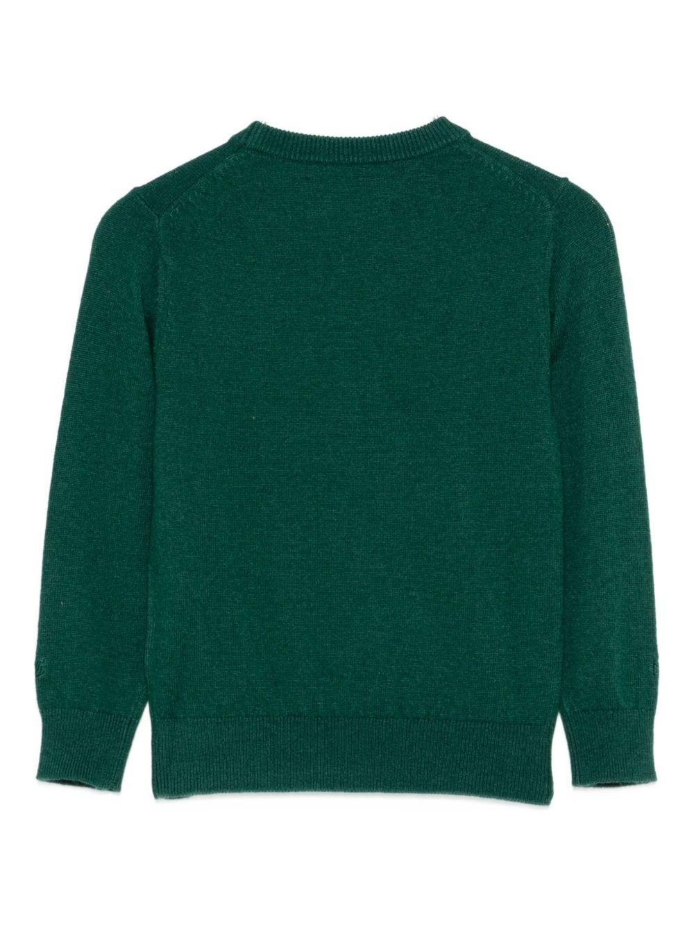 Maglione verde per bambino DOU0001 02498I MC2 Saint Barth Kids