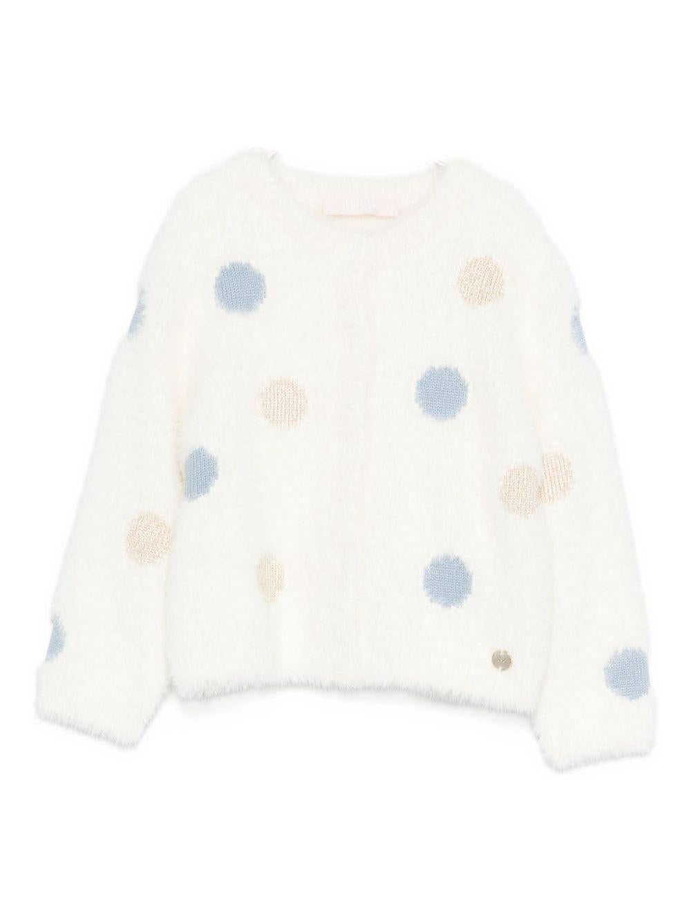 Cardigan bianco per neonata HF5070MA94O M9983 Liu Jo