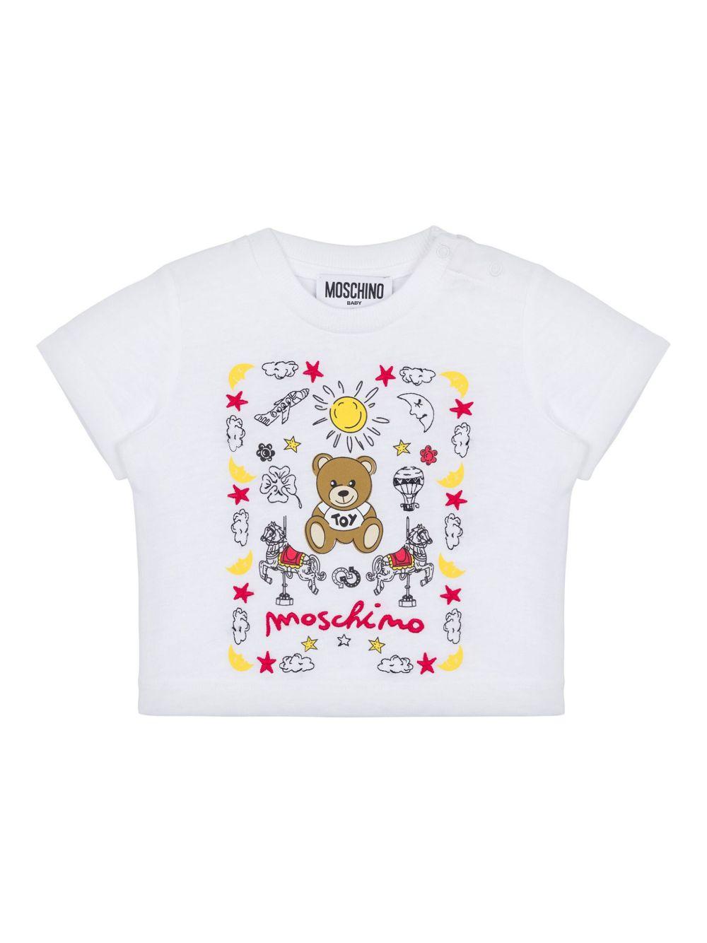 T-shirt bianca per neonato