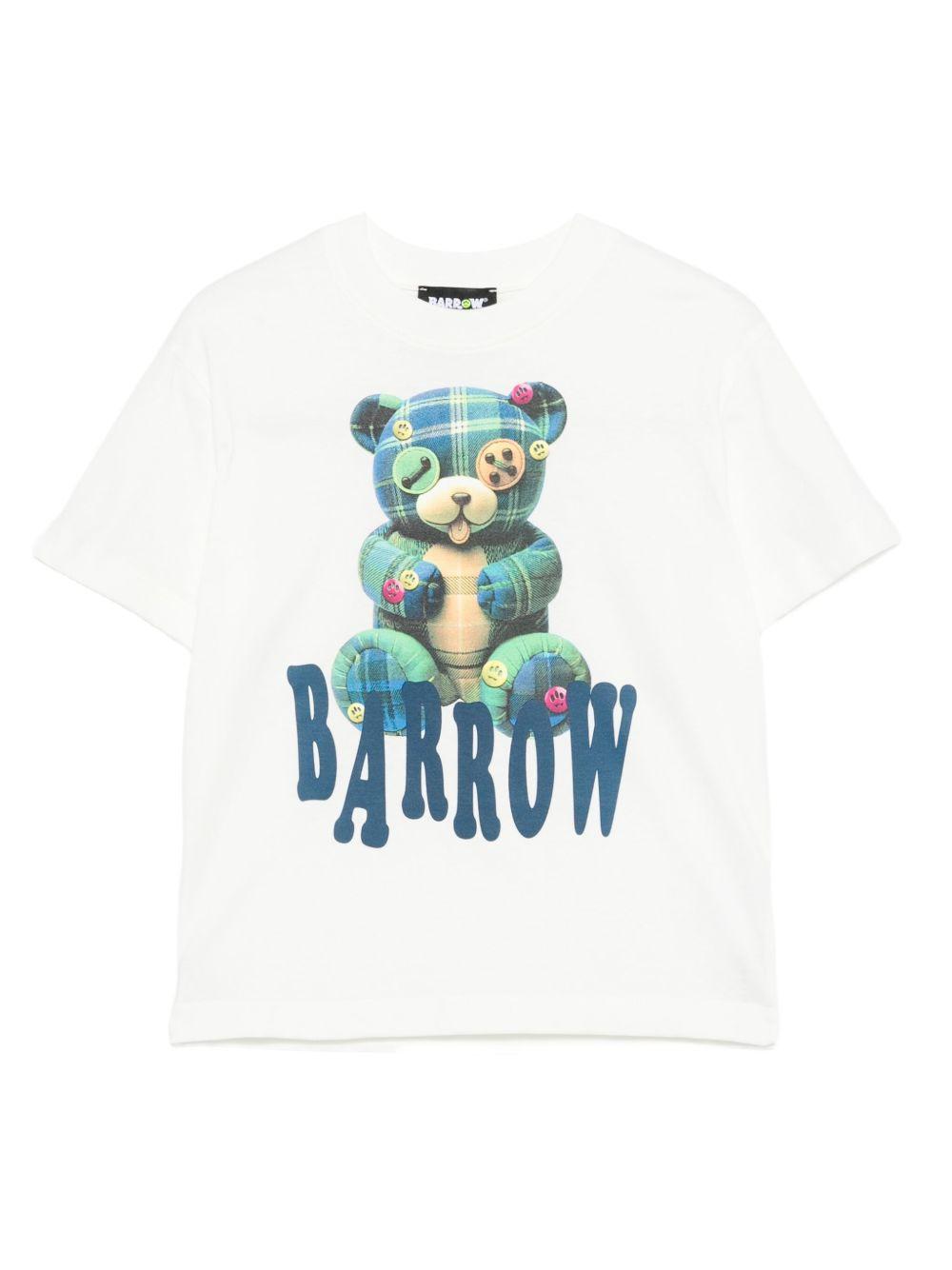 T-shirt bianca per bambino F5BKJUTH244 013 Barrow Kids