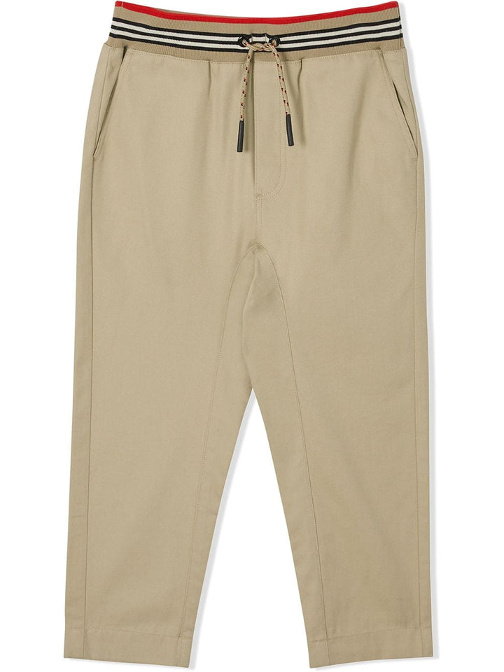 Beige trousers for children