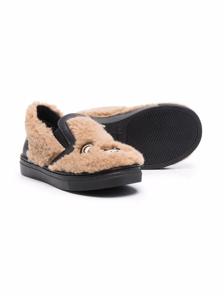 Beige slippers for children