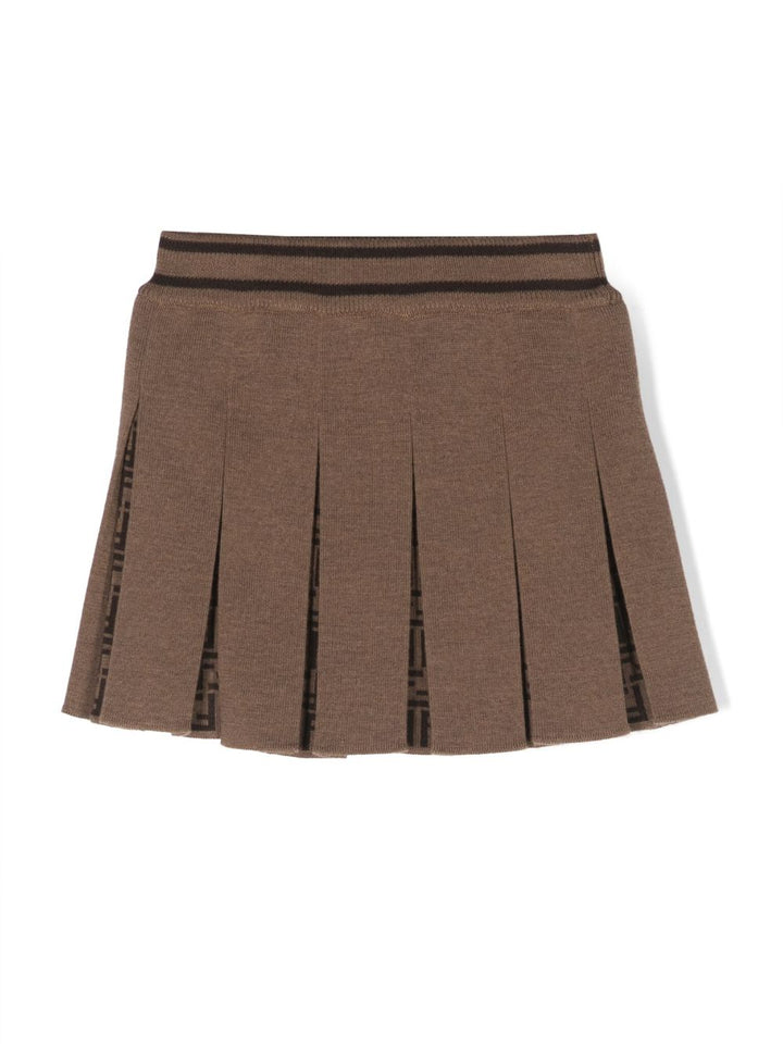 Brown skirt for baby girls
