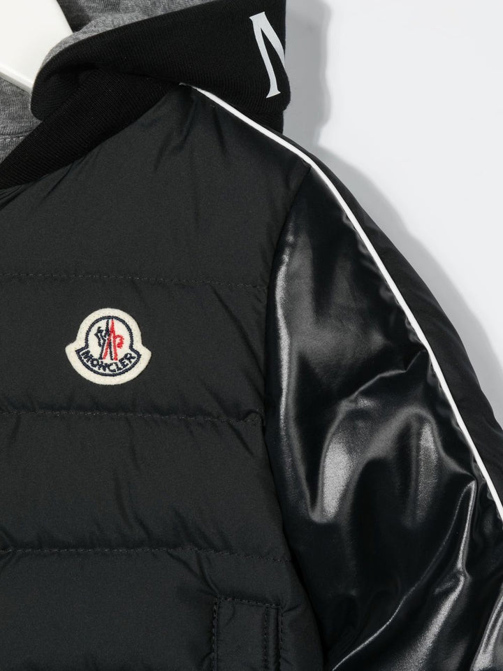 Black baby jacket with logo