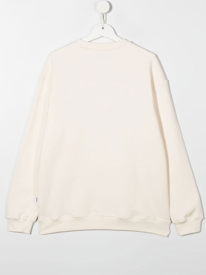 Sweatshirt teen boy cream white