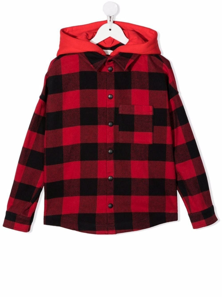 Camicia rossa e nera per bambino