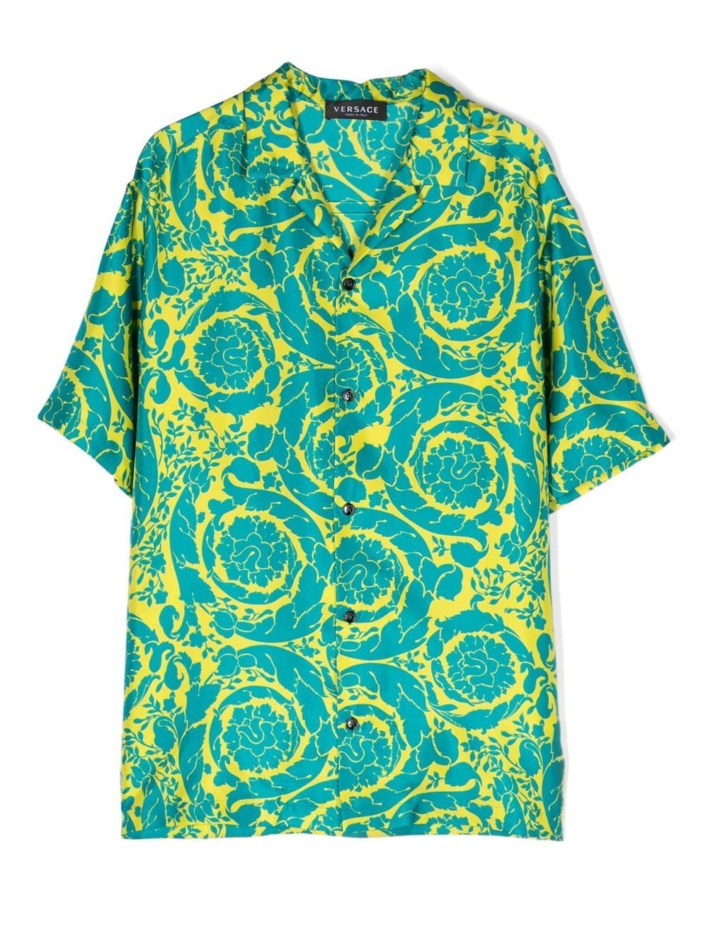 Green shirt for boys with print
