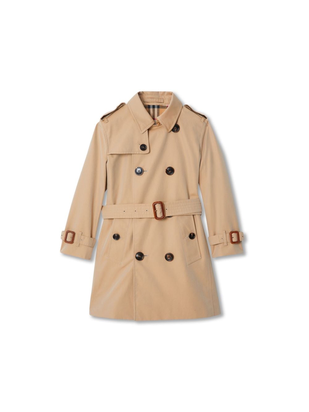 Beige trench coat for girls