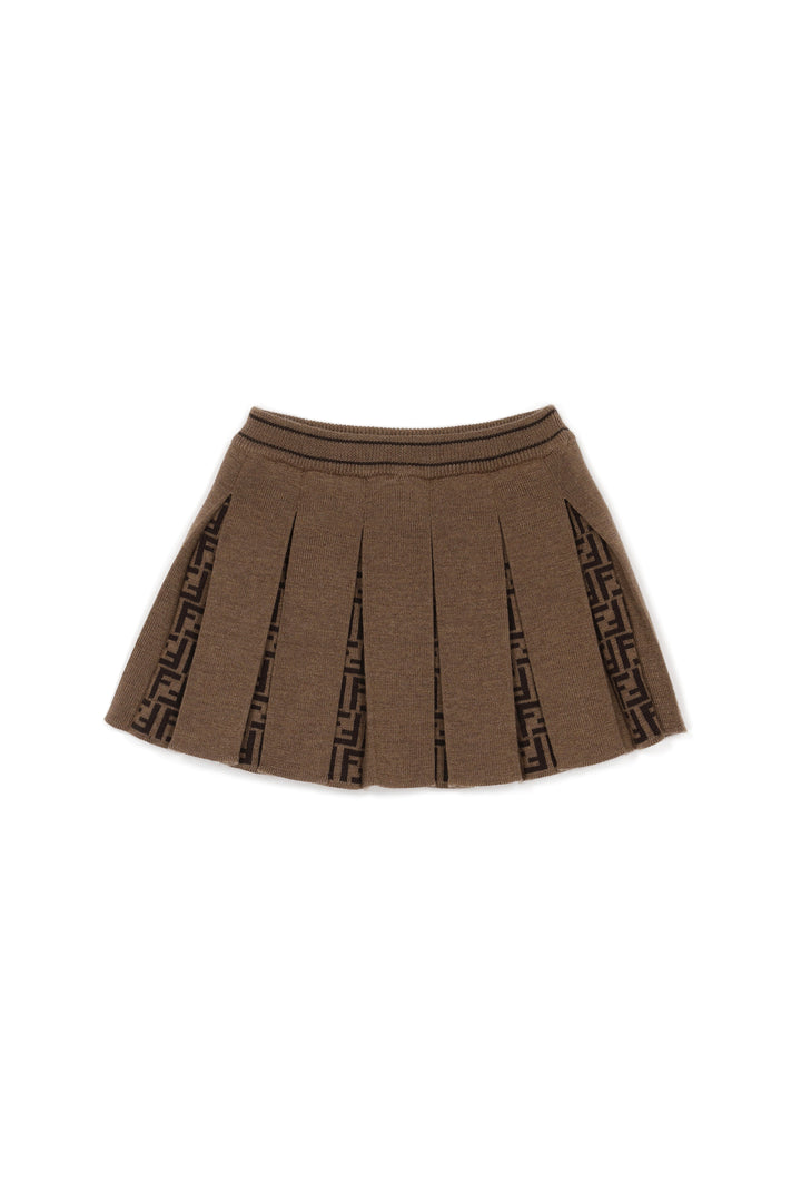 Brown skirt for baby girls
