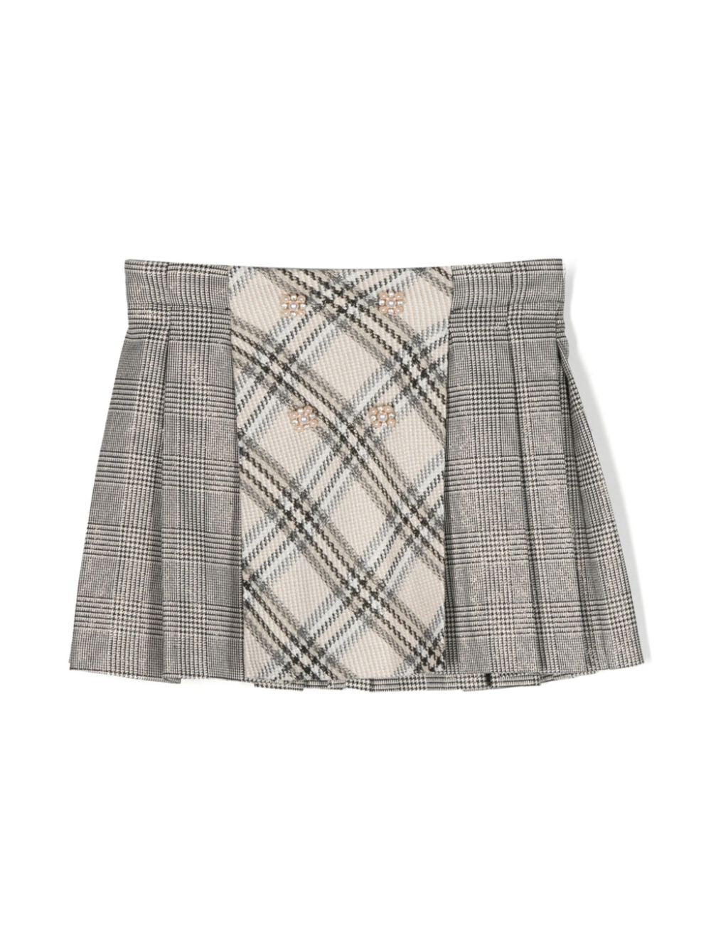 Gray cotton skirt for girls