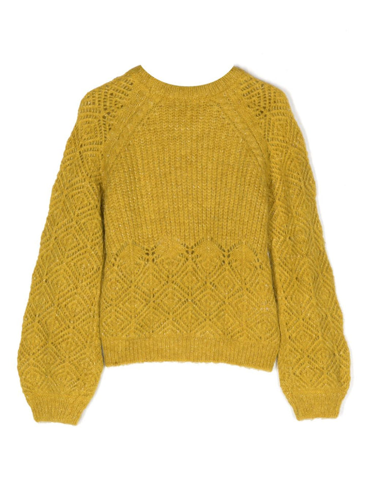 Mustard yellow sweater for girls