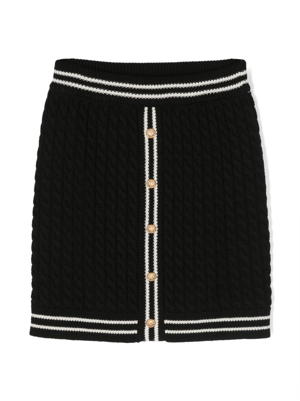 Black wool skirt for girls