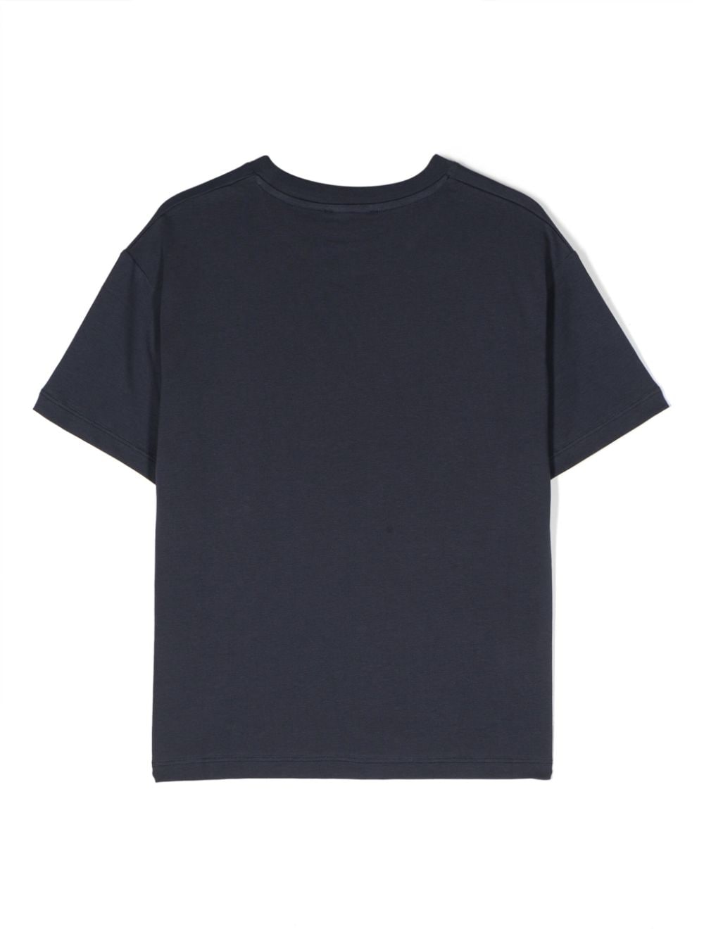 Blue t-shirt for boys with black logo
