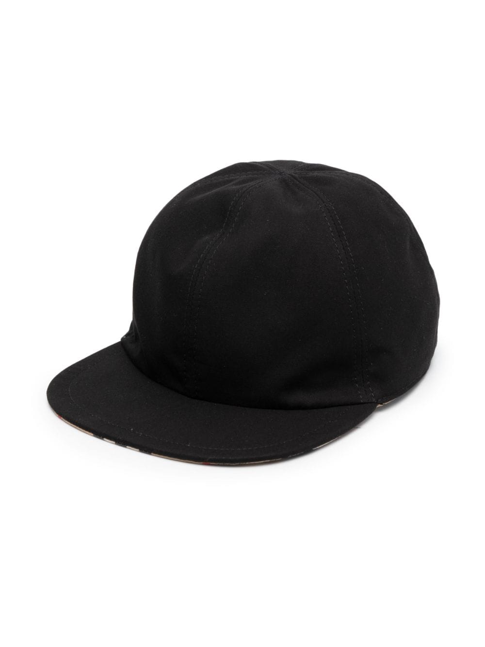 Reversible black cap for children