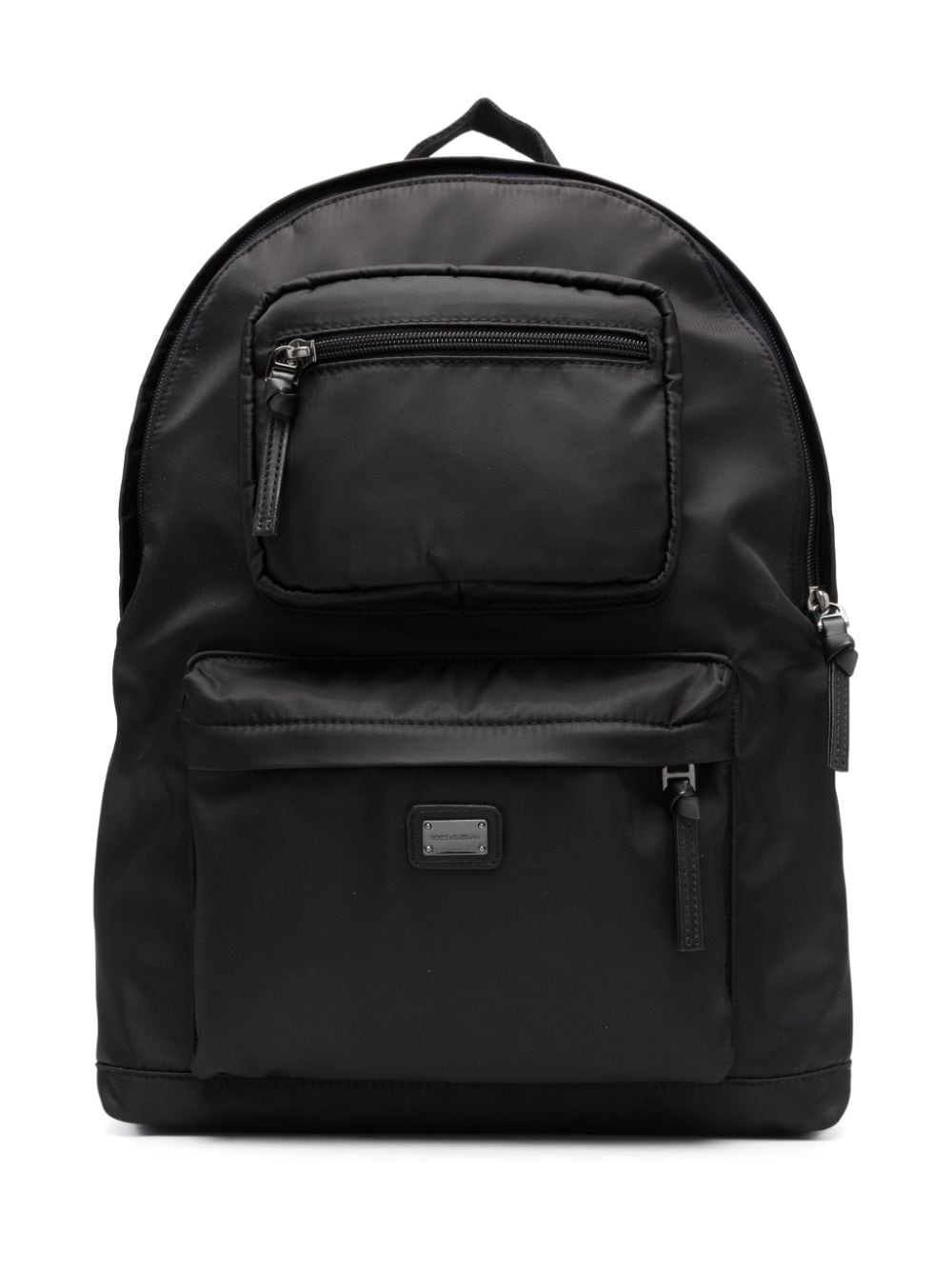 Zaino nero per bambini con logo EM0123AN262 80999 Dolce & Gabbana Kids 