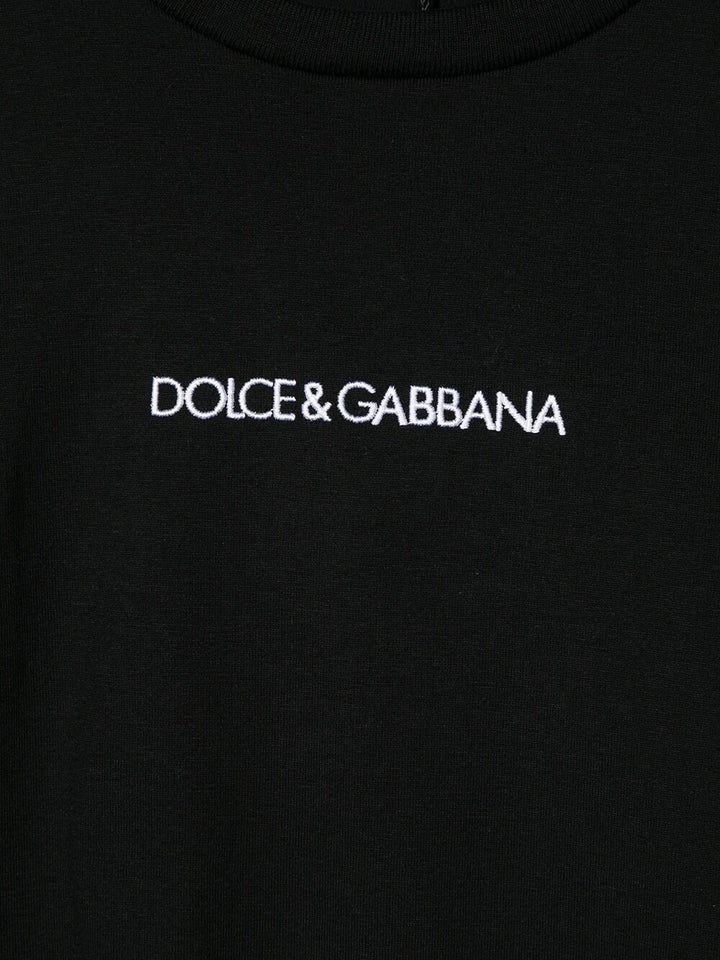 T-shirt nero per bambino L4JT7NG7STN N0000 Dolce & Gabbana Kids 