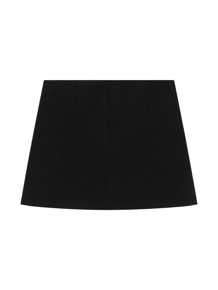 Gonna nera per bambina con logo L54I82G7K5G N0000 Dolce & Gabbana Kids 