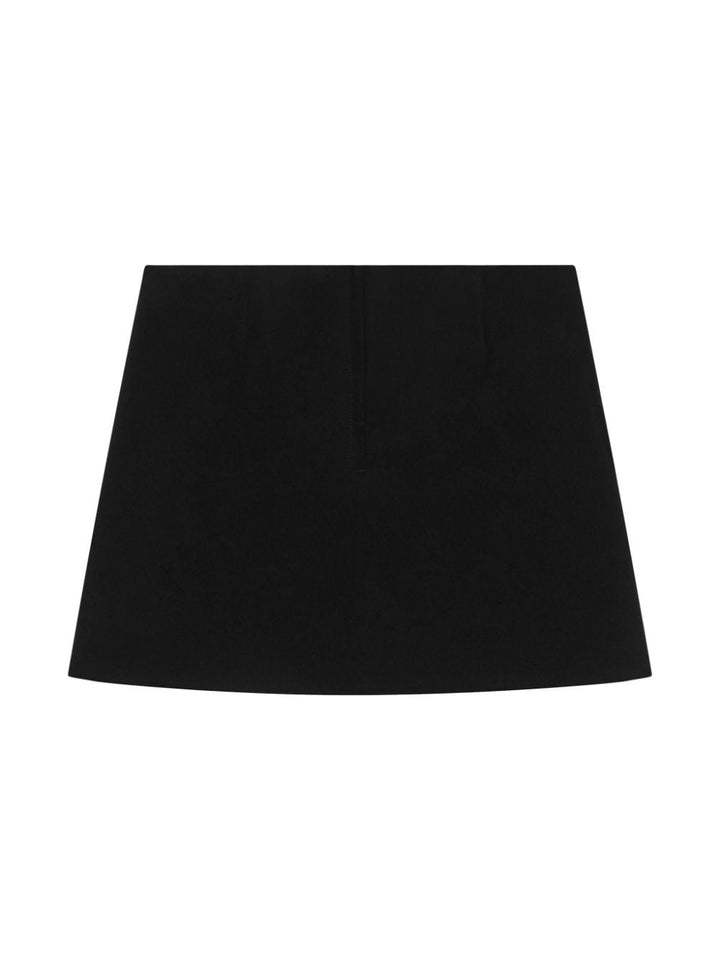 Black skirt for girls with logo
