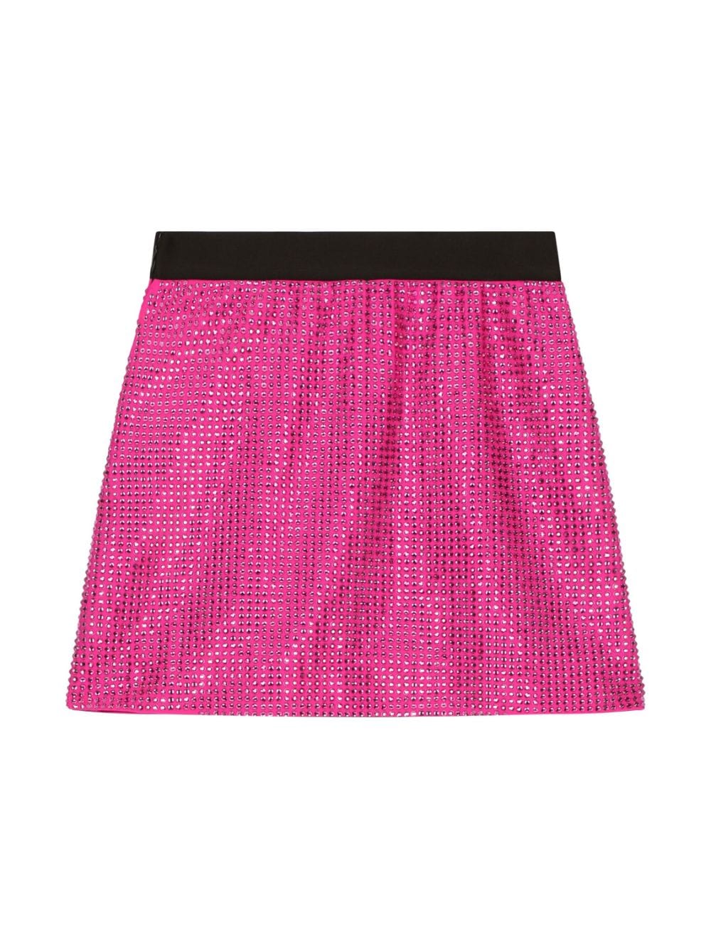 Fuchsia skirt for girls with rhinestones