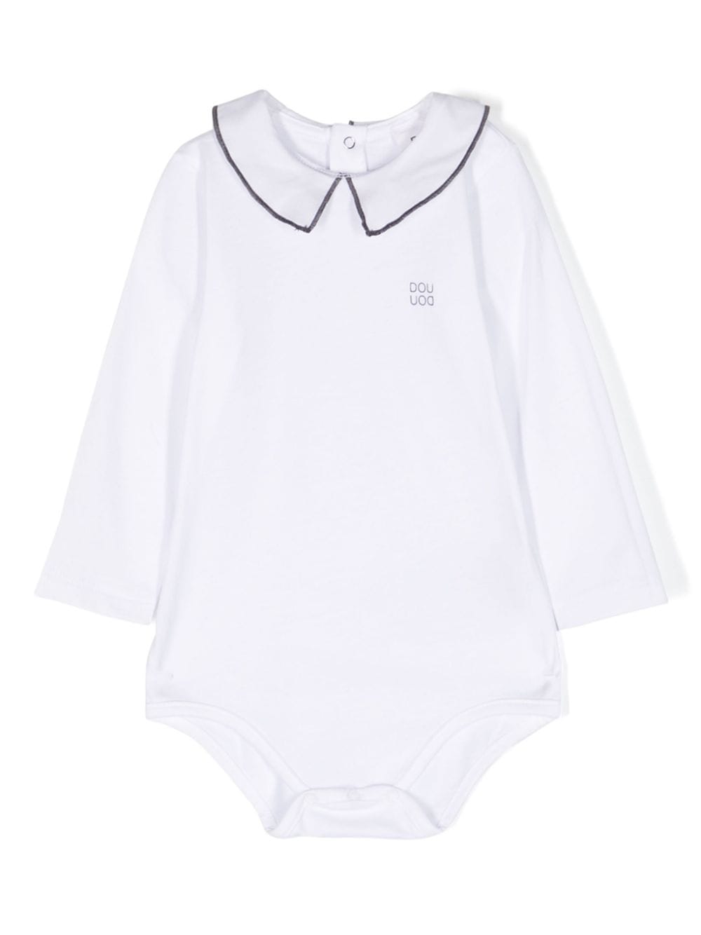 Body bianco per neonata con logo