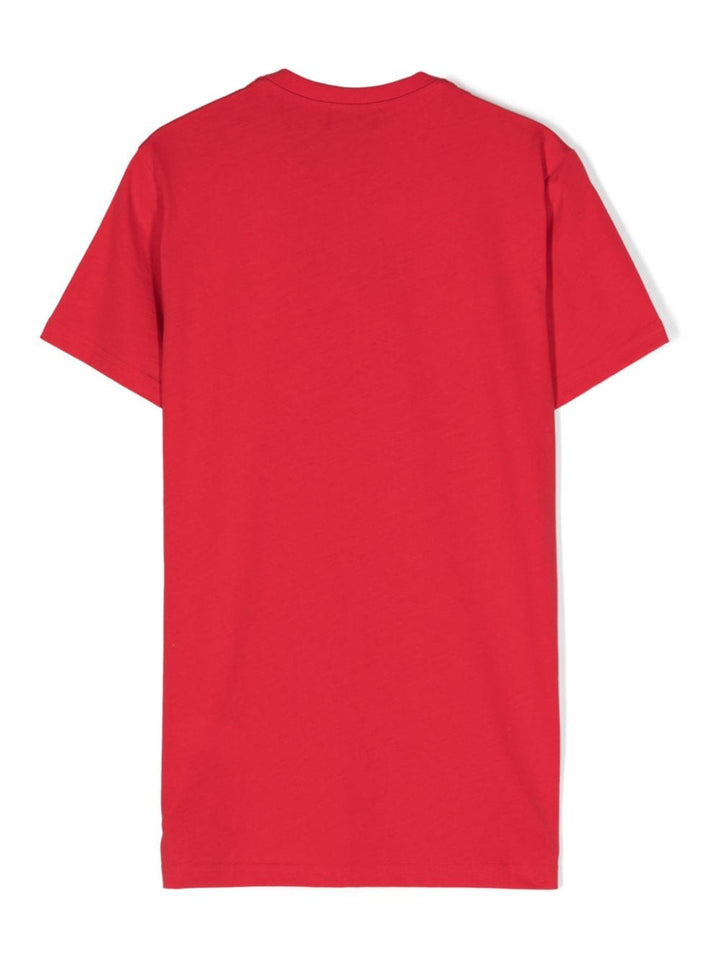 T-shirt rossa per bambino con logo