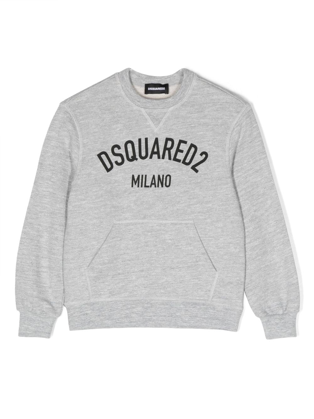 Gray sweatshirt for boys with black logo