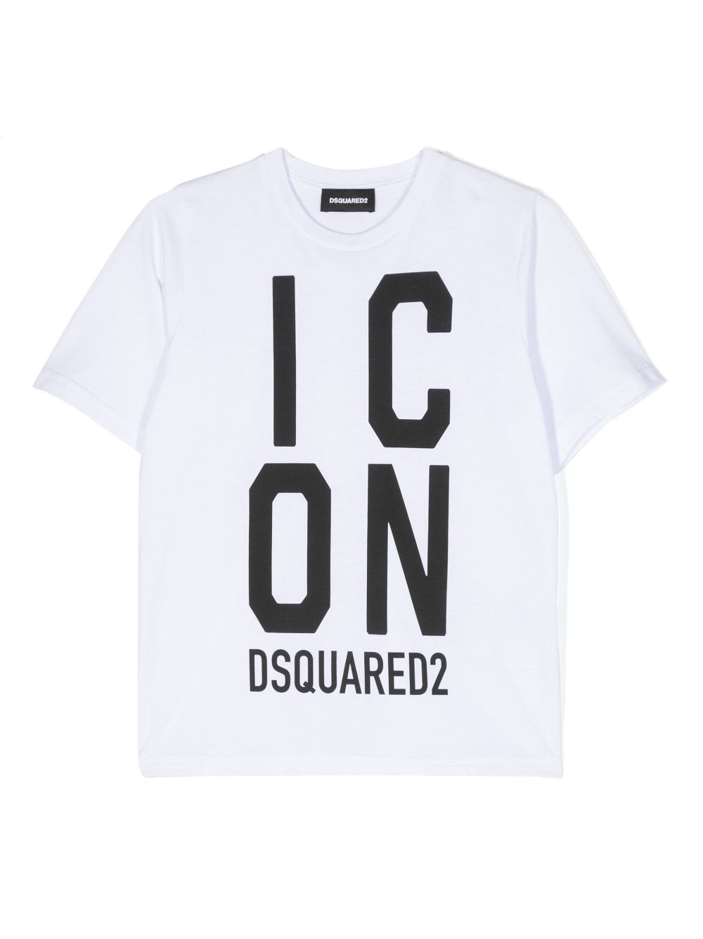 T-shirt bianca per bambino con logo ICON