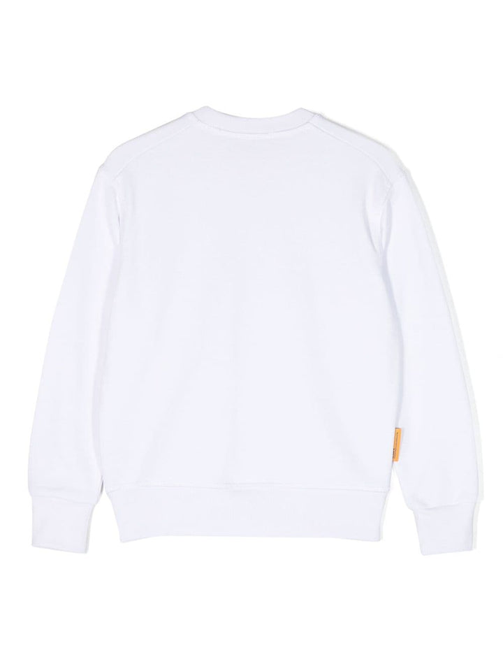 White sweatshirt for boys with print